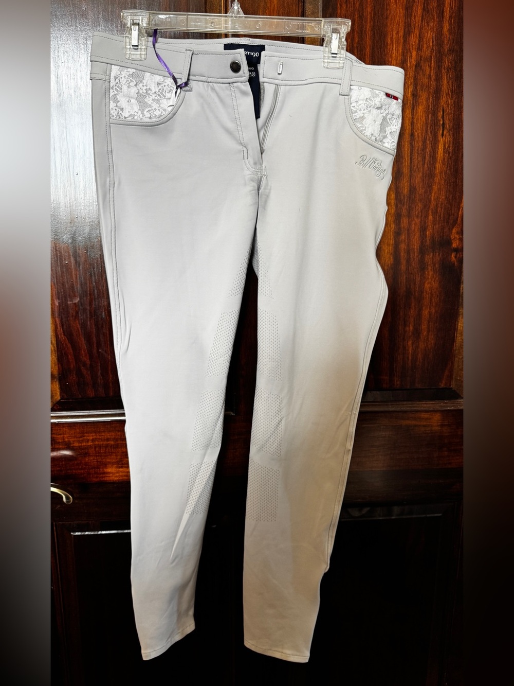 Dove Grey Silicone Full Seat B Vertigo Breeches